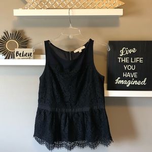 Peplum Lace Top